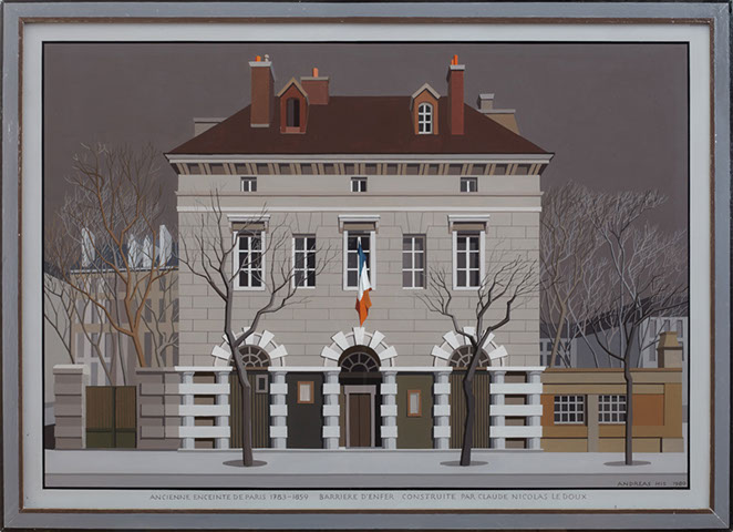 a_his_80_01w Ancienne enceinte de Paris 1783–1859, Barrière d’Enfer construite par Nicolas Ledoux, 1980