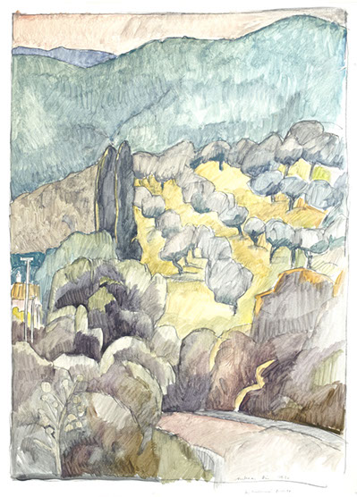 a_his_90_01w Landschaft in der Toskana (bei Montemassi), 1990